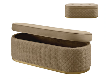 OLIVER - Storage fabric bench by A.R. Arredamenti - view 2